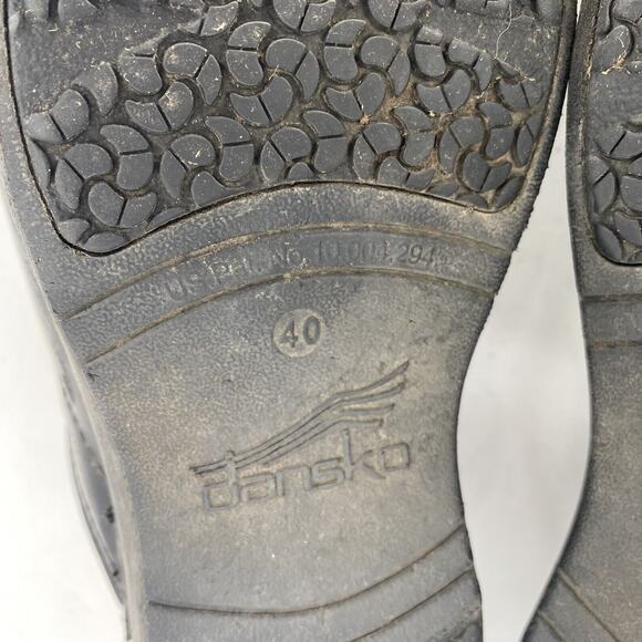 DANSKO XP 2.0 Black Leather Professional Closed Back Clogs Women's EU 40 US 9.5 - Picture 9 of 11